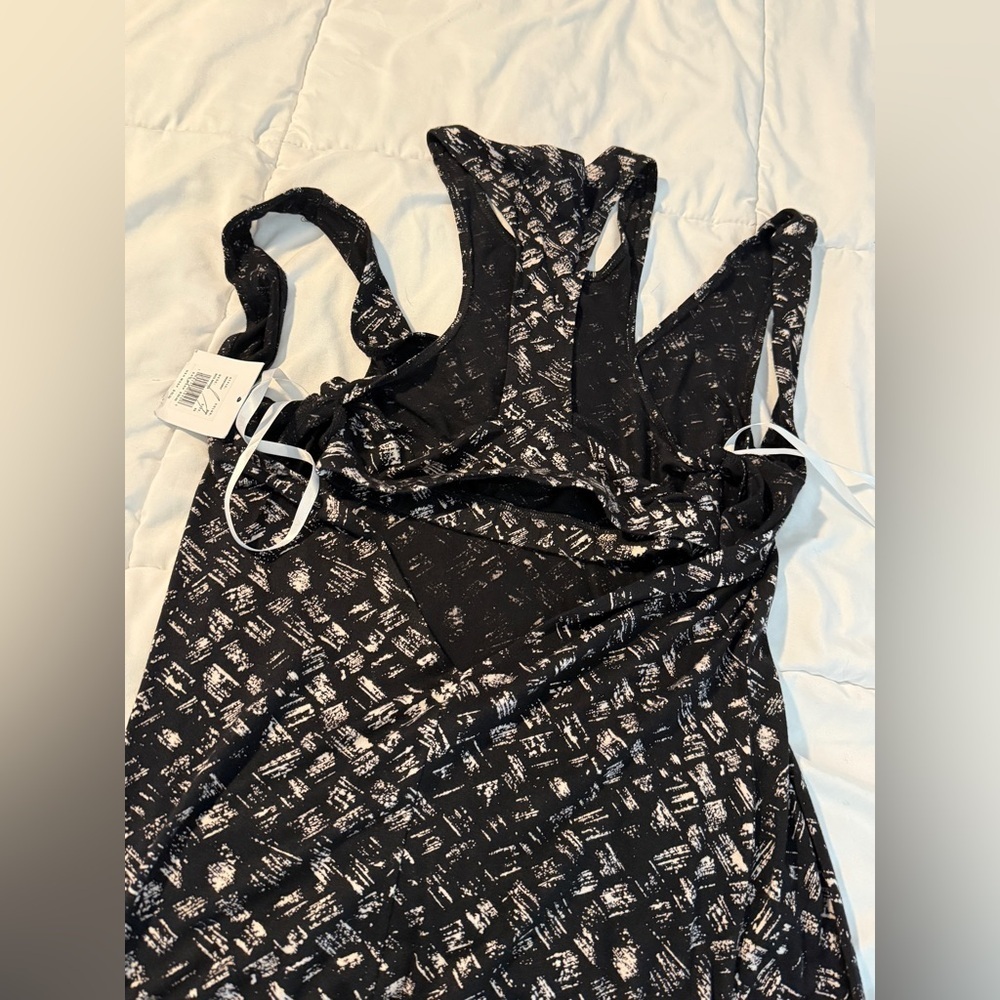 NWT RVCA Rite Moves Maxi Dress Size XS Juniors Black Print Built In Bra Viscose - Picture 16 of 16